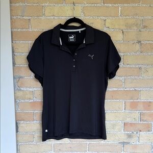 Puma Black Polo Golf Shirt